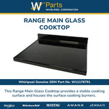 Whirlpool Cooktops W11178791 replacement part