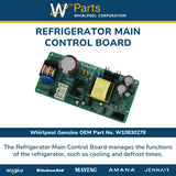 Whirlpool Circuit Boards and Touch Pads W10830278 replacement part