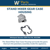 Whirlpool Stand Mixer Parts 8212396 replacement part