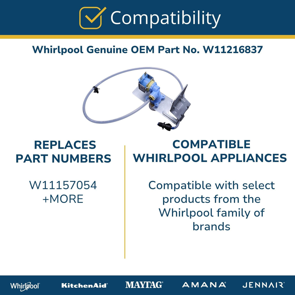 Whirlpool W11245707 Genuine OEM Microwave Oven Tray Coupling 