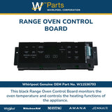 Whirlpool Circuit Boards and Touch Pads W11536793 replacement part
