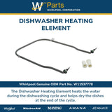 Whirlpool Elements and Burners W11537778 replacement part