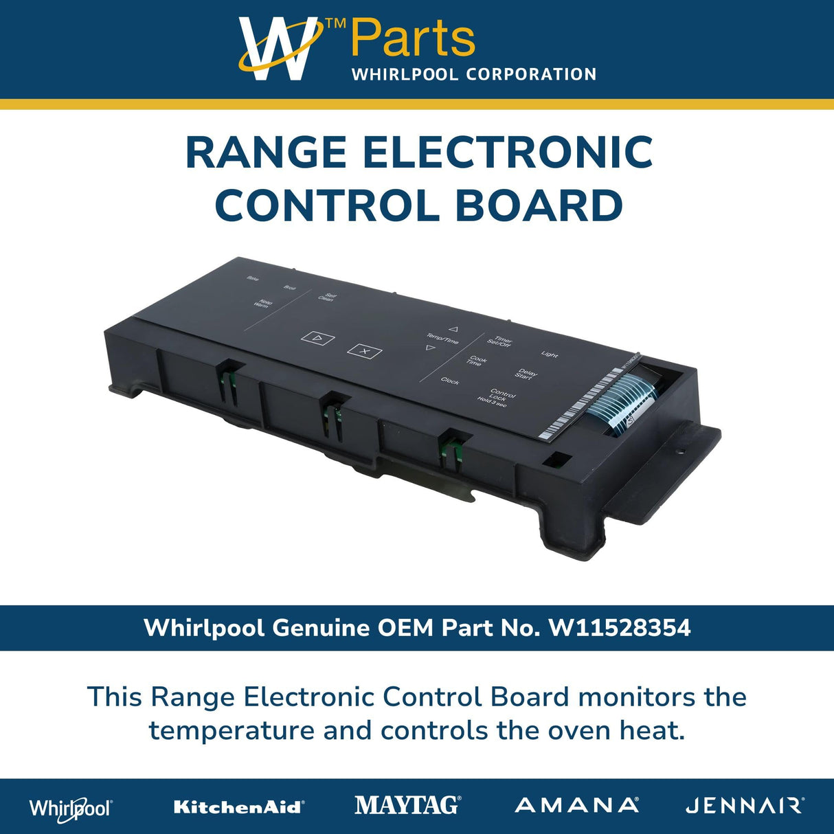 Whirlpool W11528354 OEM Range Electronic Control Board