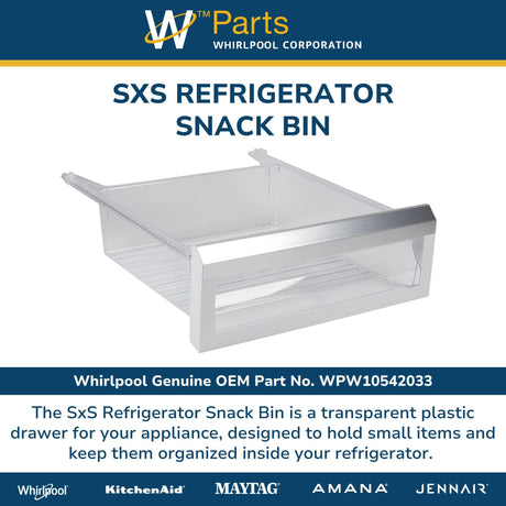 SxS Refrigerator Snack Bin