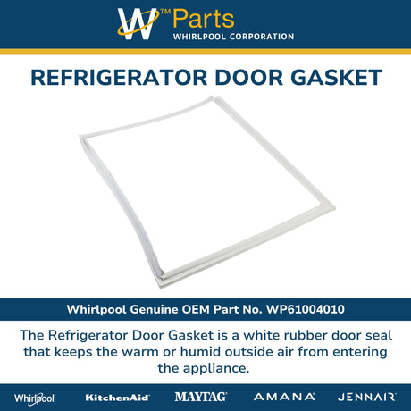 SxS Refrigerator Door Gasket, White