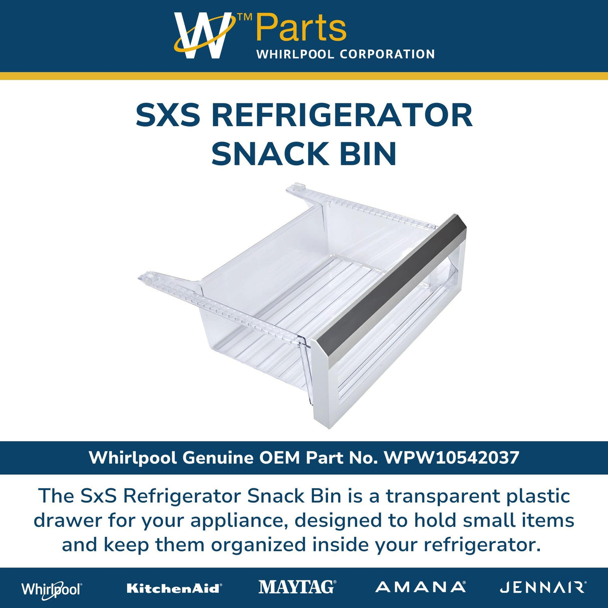 SxS Refrigerator Deli & Vegetable Drawer