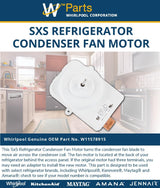 Whirlpool Motors W11578915 replacement part