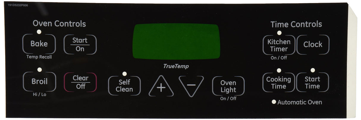 GE WB27T11005 Range Overlay , Black