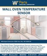 Whirlpool Sensors W11598120 replacement part