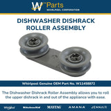 Whirlpool Wheels and Rollers W11458872 replacement part