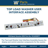 Whirlpool Circuit Boards and Touch Pads W11626077 replacement part