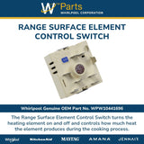 Whirlpool Switches WPW10441696 replacement part