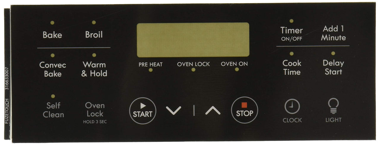 Frigidaire 316633007 Overlay