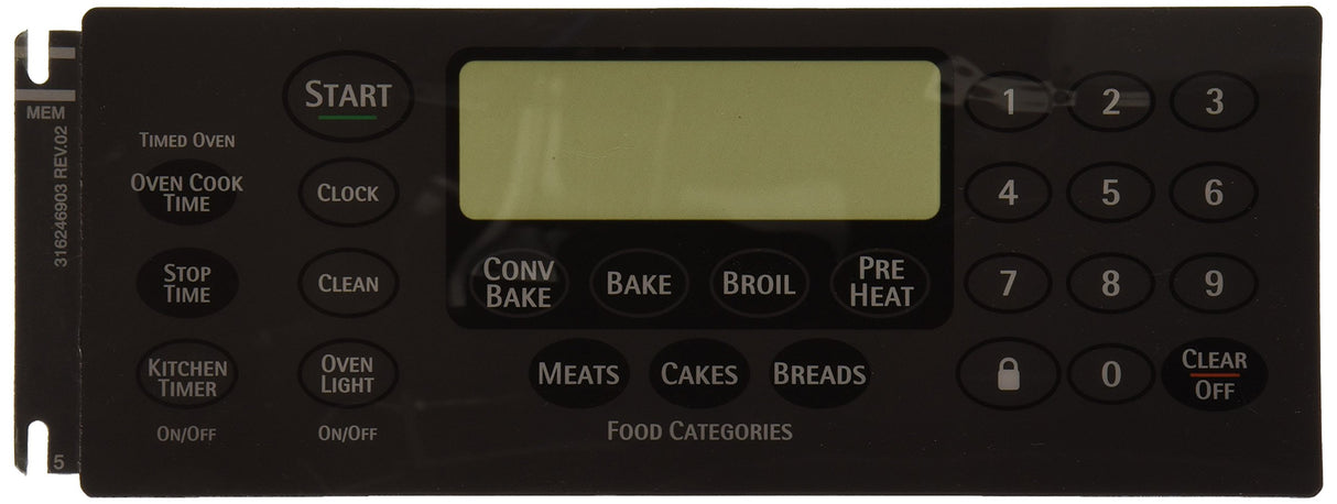 GENUINE Frigidaire 316246903 Range/Stove/Oven Overlay Unit