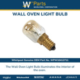 Whirlpool Lights and Bulbs WPW10412711 replacement part