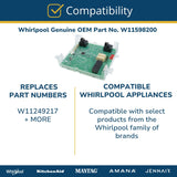 Whirlpool Circuit Boards and Touch Pads W11598200 replacement part