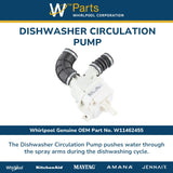 Whirlpool Pumps W11462455 replacement part