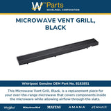 Whirlpool Grates 8183851 replacement part