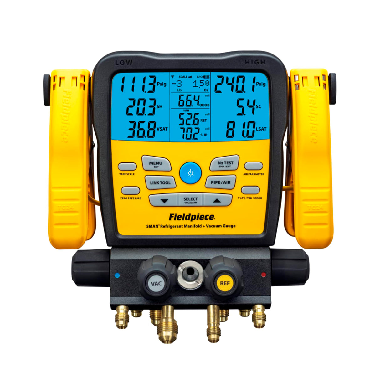 Fieldpiece SM482V SMAN Wireless Refrigerant Manifold (4-Port)