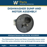 Whirlpool Motors W11230103 replacement part