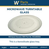 Whirlpool Glass Trays and Supports W11402532 replacement part