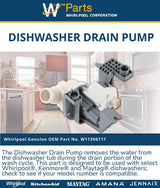 Whirlpool Pumps W11396717 replacement part