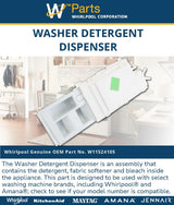 Whirlpool Dispensers W11524105 replacement part