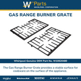 Whirlpool Grates W10620480 replacement part
