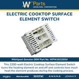 Whirlpool Switches WPW10215034 replacement part