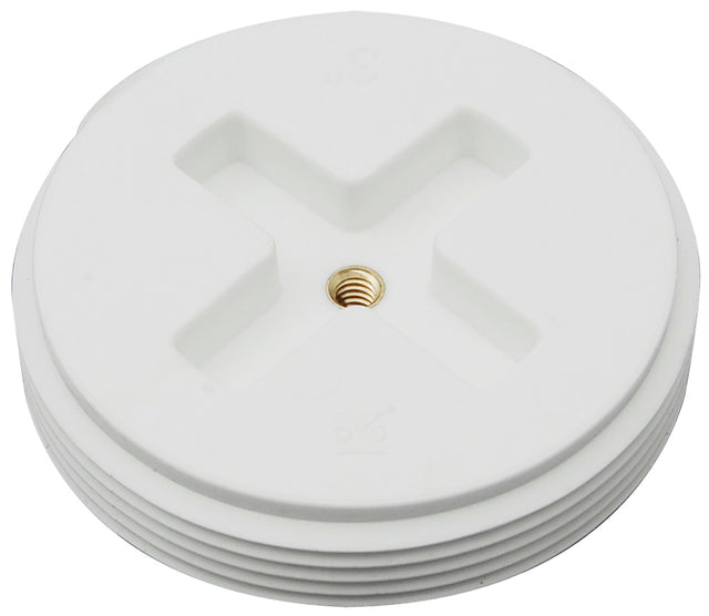 Sioux Chief 878-30 PLUG PP WHT 3 SLOTTED W/INSERT