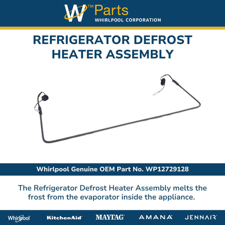 Whirlpool WP12729128 Genuine OEM Refrigerator Defrost Heater Assembly