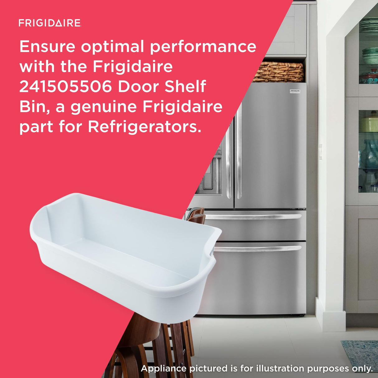 Frigidaire 241505506 Door Shelf Bin Refrigerator