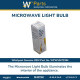 Whirlpool Lights and Bulbs WPW10472384 replacement part