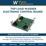 Whirlpool Timers W11498796 replacement part