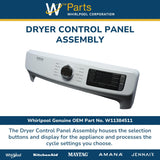 Whirlpool Circuit Boards and Touch Pads W11384511 replacement part