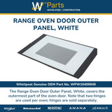 Whirlpool Panels WPW10409945 replacement part