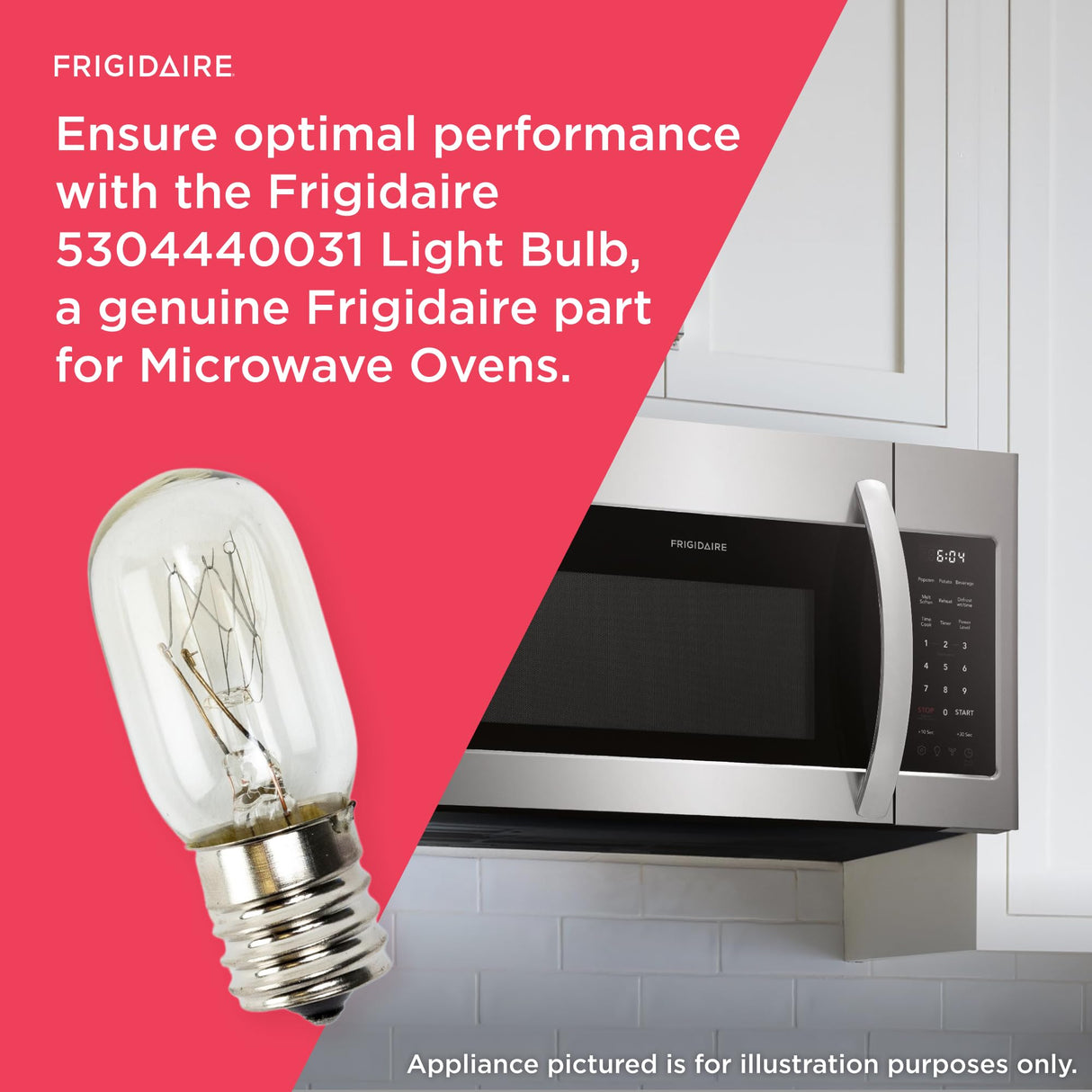 Frigidaire 5304440031 Light Bulb Microwave, Multicolored