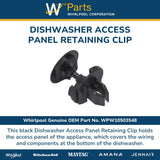 Whirlpool Panels WPW10503548 replacement part