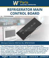 Whirlpool Circuit Boards and Touch Pads WPW10769076 replacement part