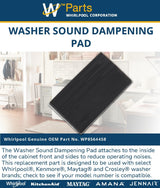 Whirlpool Insulation WP8564458 replacement part