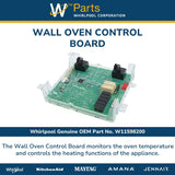 Whirlpool Circuit Boards and Touch Pads W11598200 replacement part