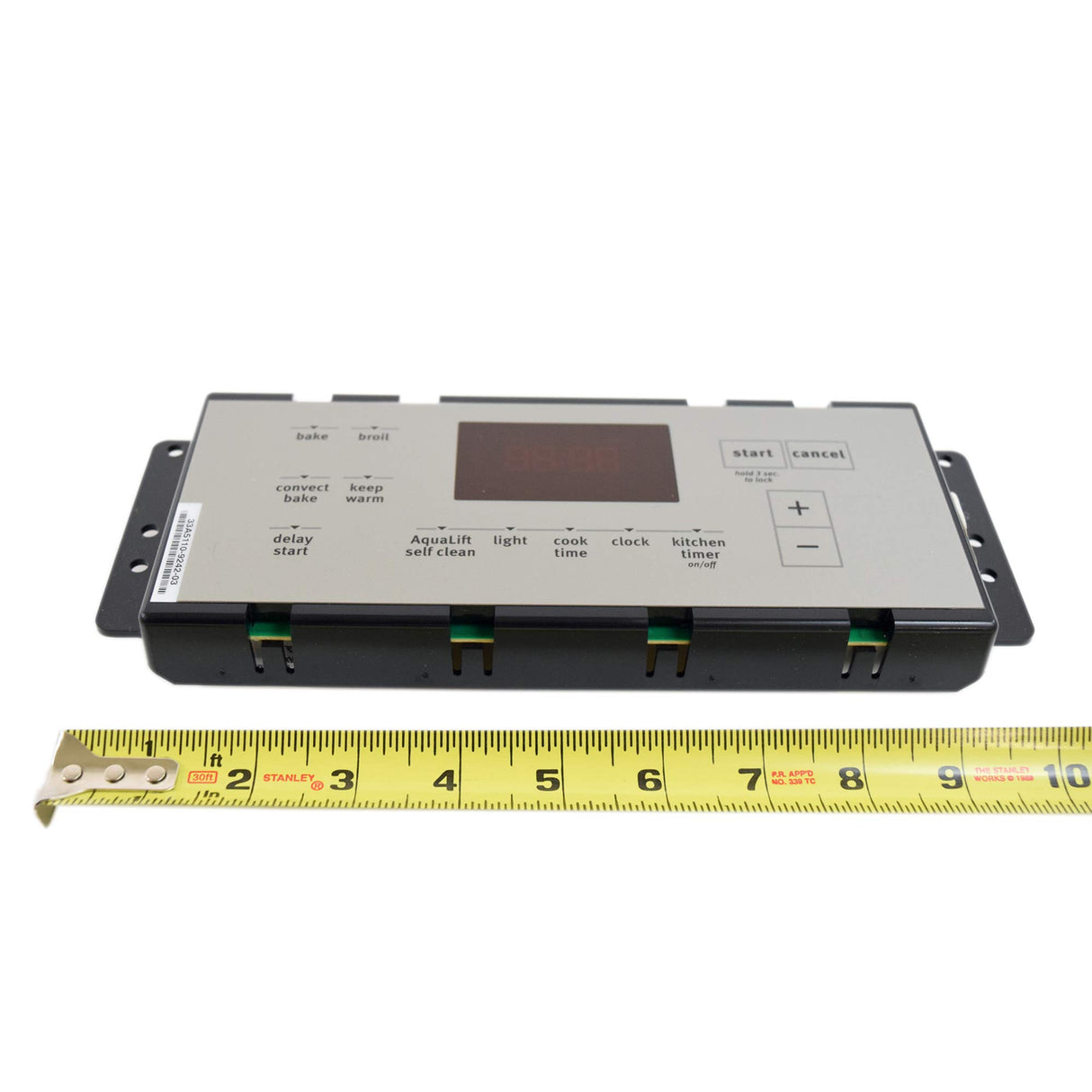 Whirlpool W10655845 Range Oven Control Board and Overlay (Stainless) (Replaces W10655845) Genuine Original Equipment Manufacturer (OEM) Part Stainless