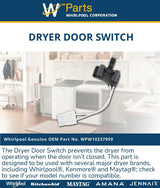 Whirlpool Switches WPW10237959 replacement part