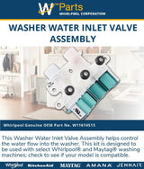 Whirlpool Valves W11614515 replacement part