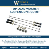 Whirlpool Springs and Shock Absorbers W11682068 replacement part