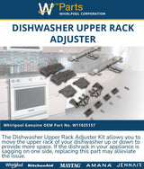 Whirlpool Dishracks W10712395 replacement part