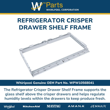 Bottom Freezer Refrigerator Crisper Frame