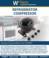 Whirlpool Compressors W11580057 replacement part