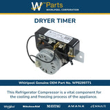 Whirlpool Timers WP8299771 replacement part