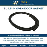 Whirlpool Seals and Gaskets W11623080 replacement part